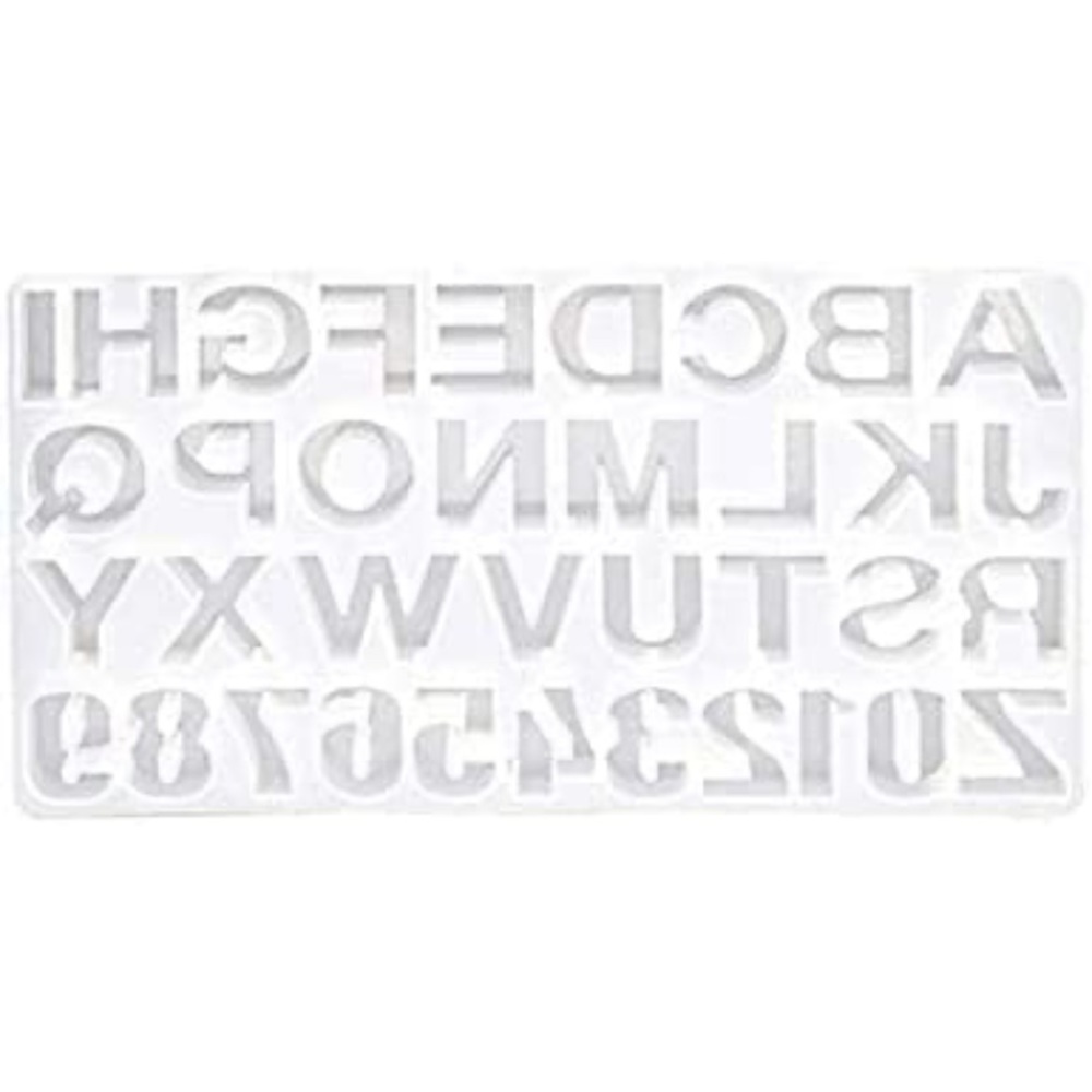 NEW Resin Casting Alphabet Mold, Sturdy Letter & Number Silicone Mold for Epoxy